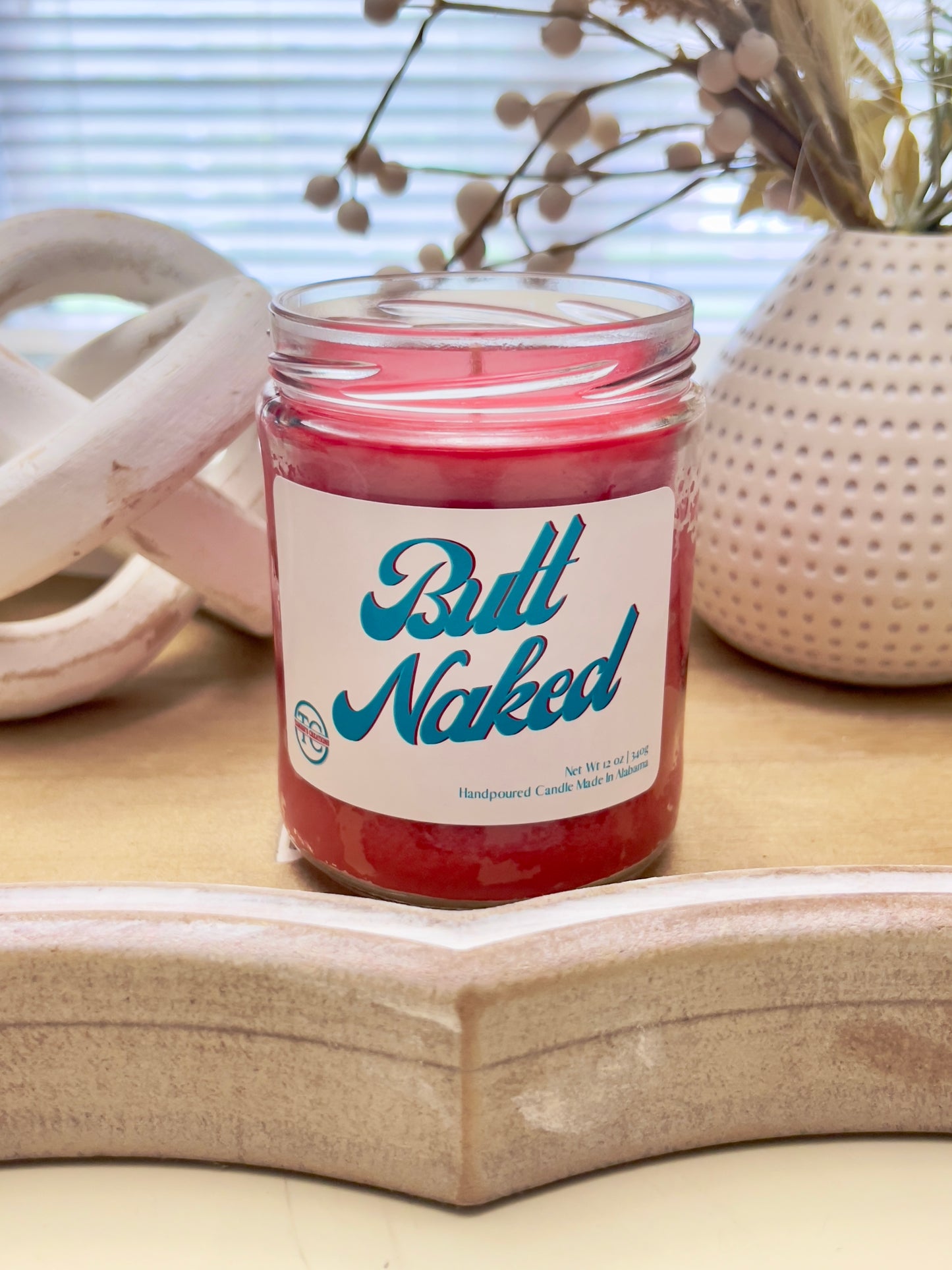 Butt Naked Candle (12oz)