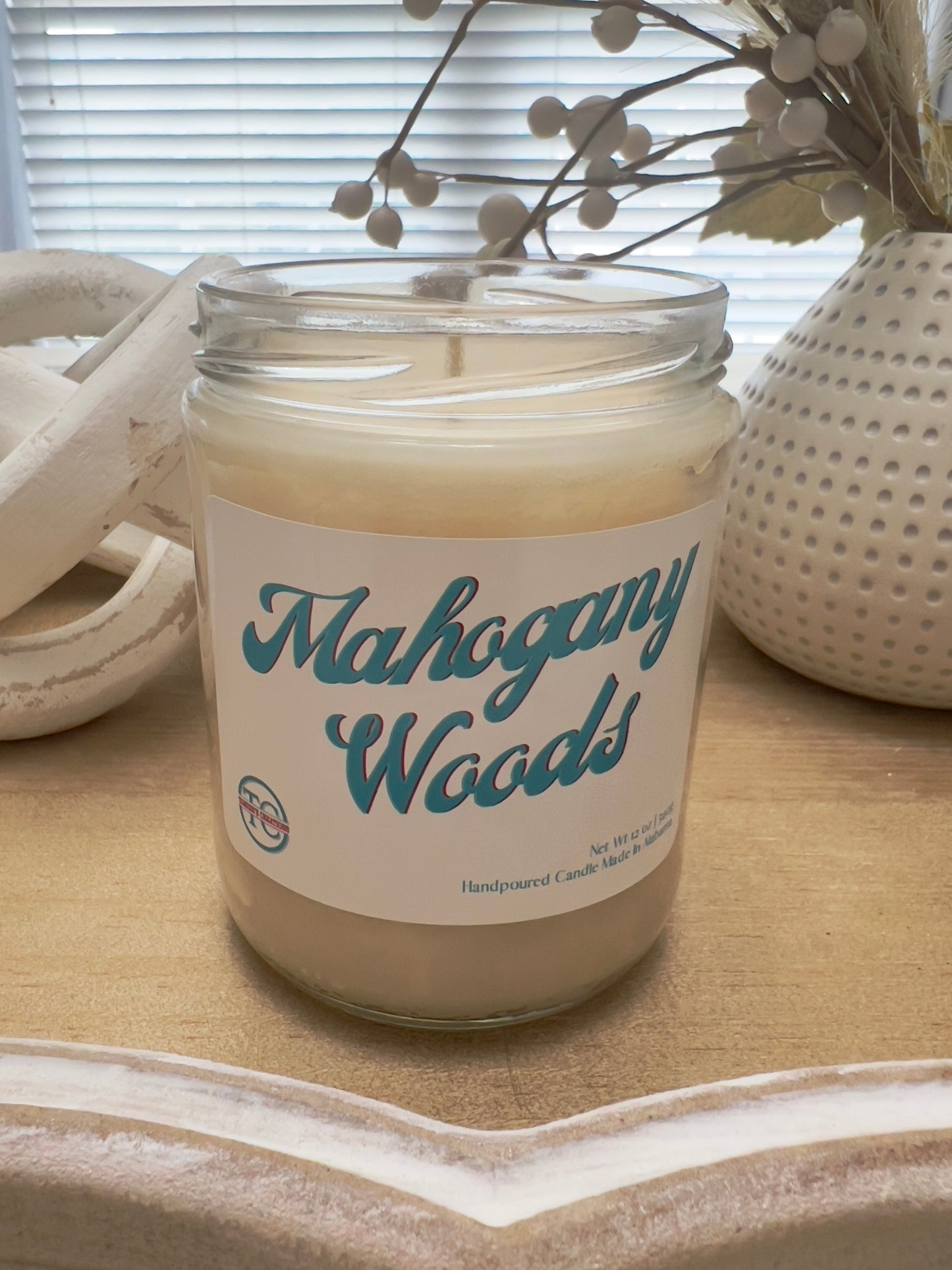 Mahogany Woods Candle (12 oz)