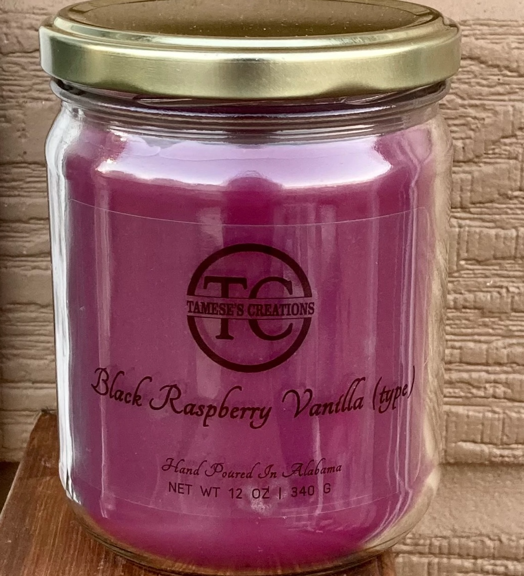 Black Raspberry Vanilla (type) Candle (12oz)