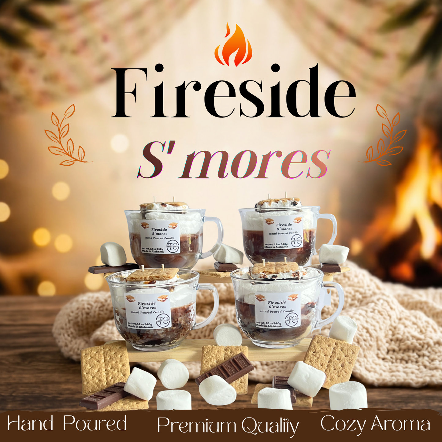 Fireside Sʼmores Candle