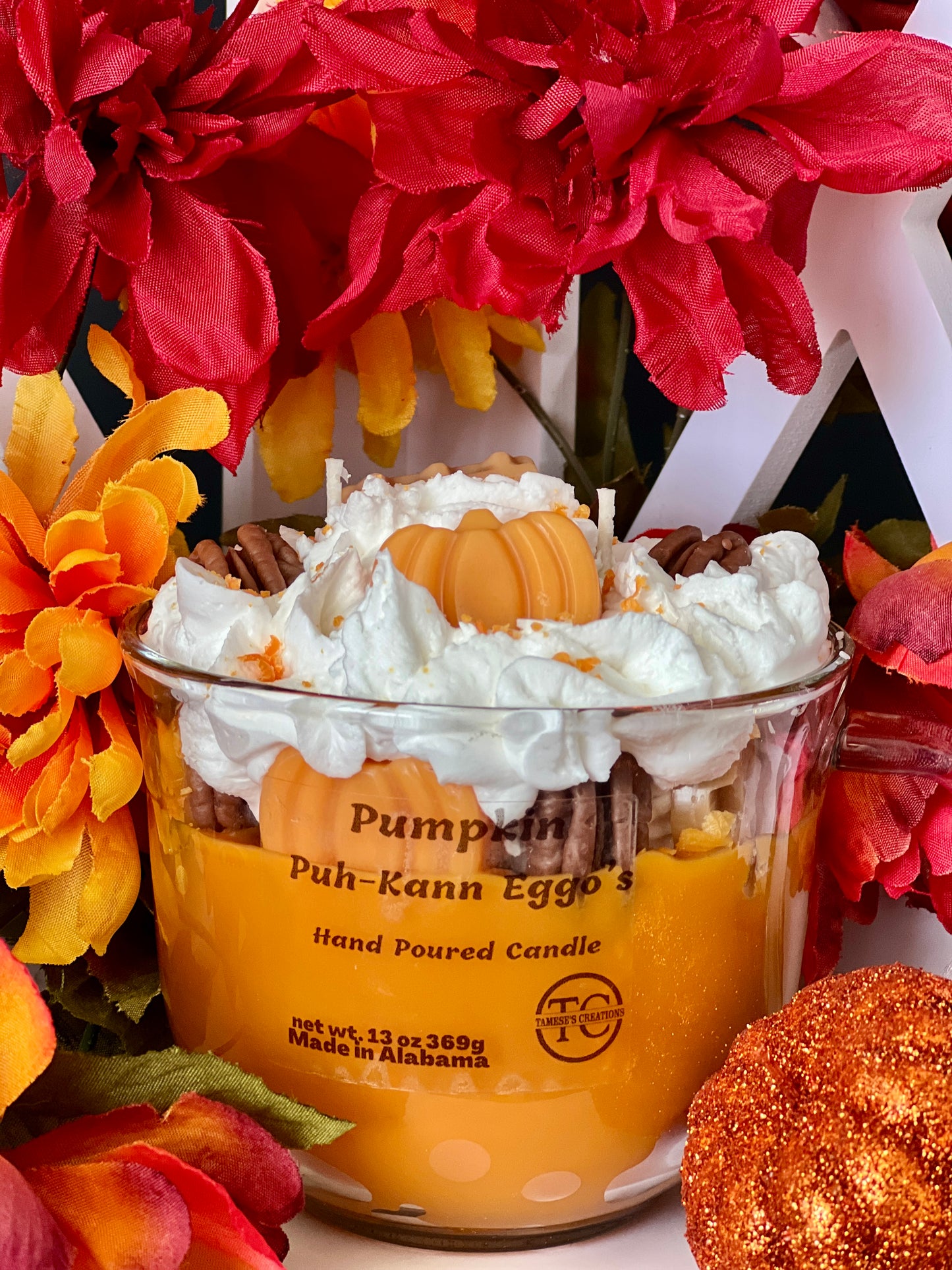 Pumpkin Puh-Kann Eggo's Dessert Candle 13 oz