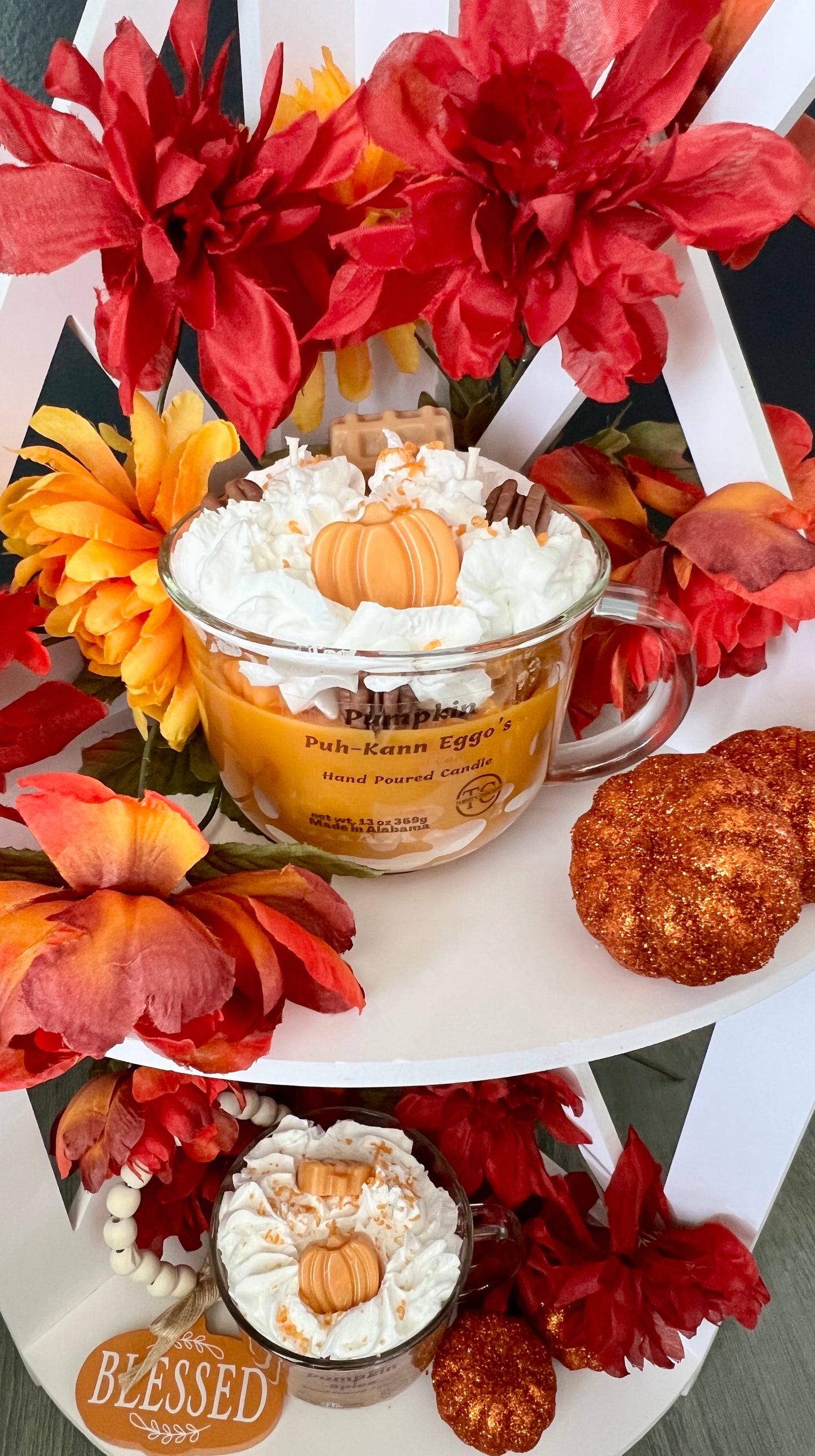 Pumpkin Puh-Kann Eggo's Dessert Candle 13 oz