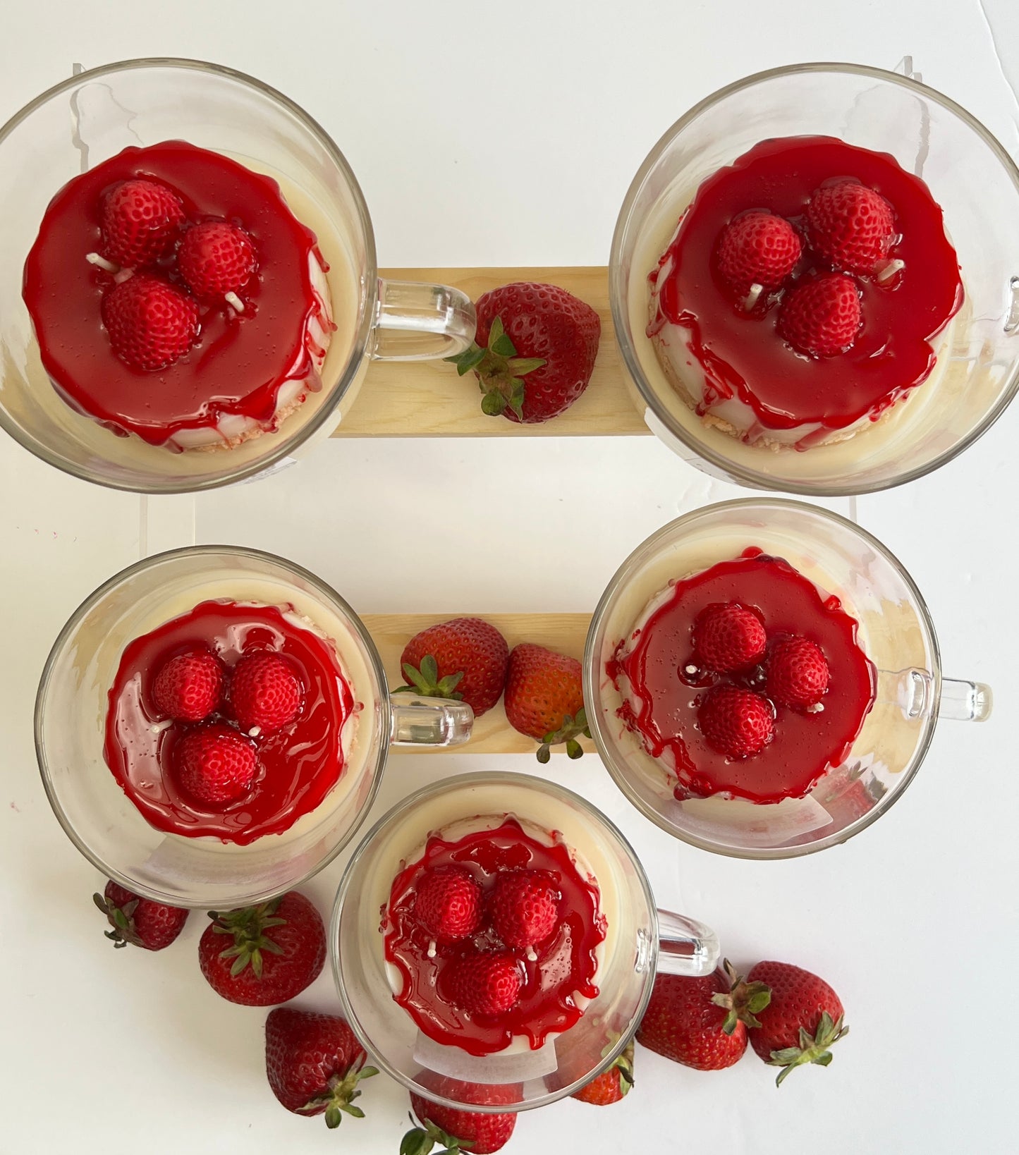 Strawberry Cheesecake Desssert Candle