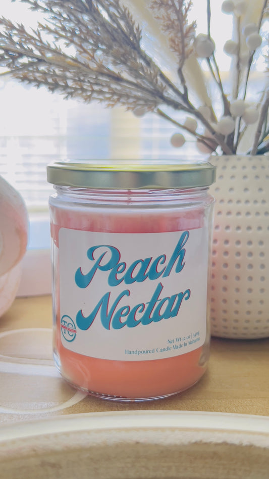 Peach Nectar Jar Candle (12oz)