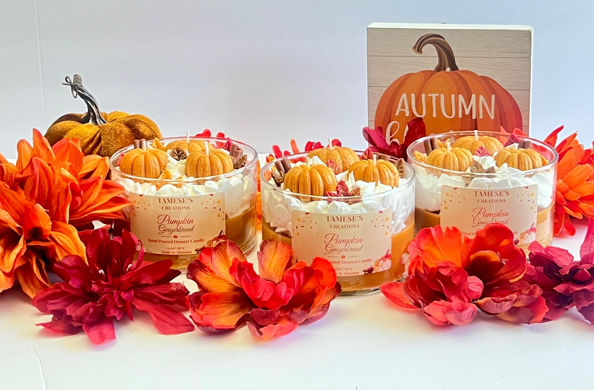 Pumpkin Gingerbread 3 wick Candle