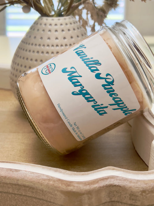 Vanilla Pineapple Margarita Candle (12oz)