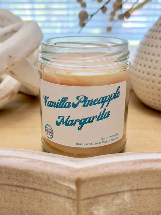 Vanilla Pineapple Margarita Candle (7oz)