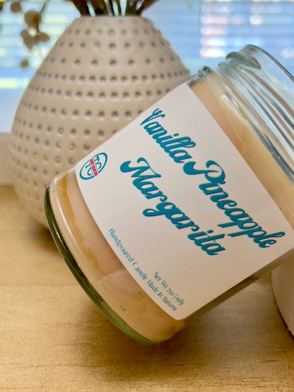 Vanilla Pineapple Margarita Candle (7oz)