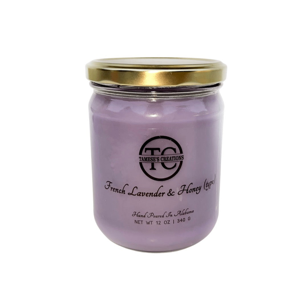 French Lavender & Honey (type ) Candle (12oz)
