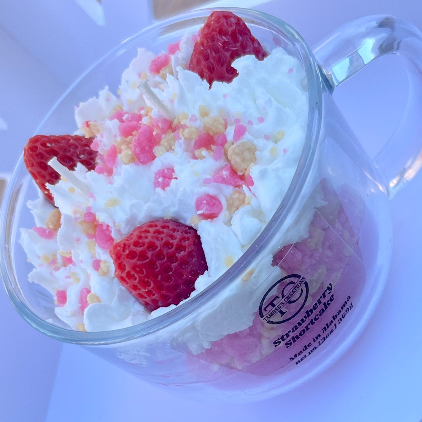 Strawberry Shortcake Dessert Candle (13oz)