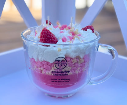 Strawberry Shortcake Dessert Candle (13oz)