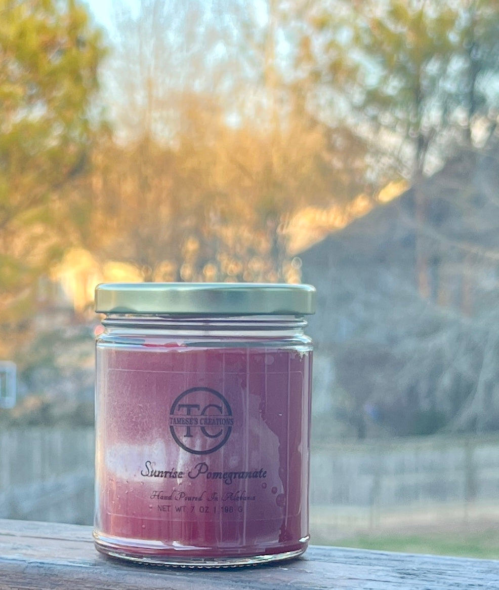 Sunrise Pomegranate Candle (7oz)